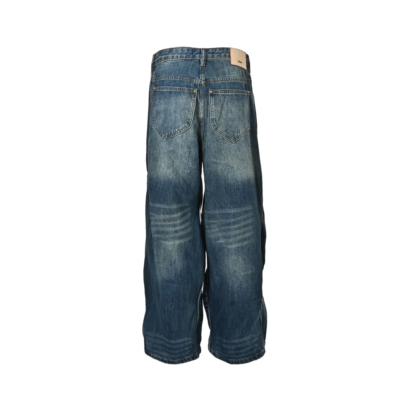Louis Vuitton/Louis Vuitton 25Fw wavy line washed jeans